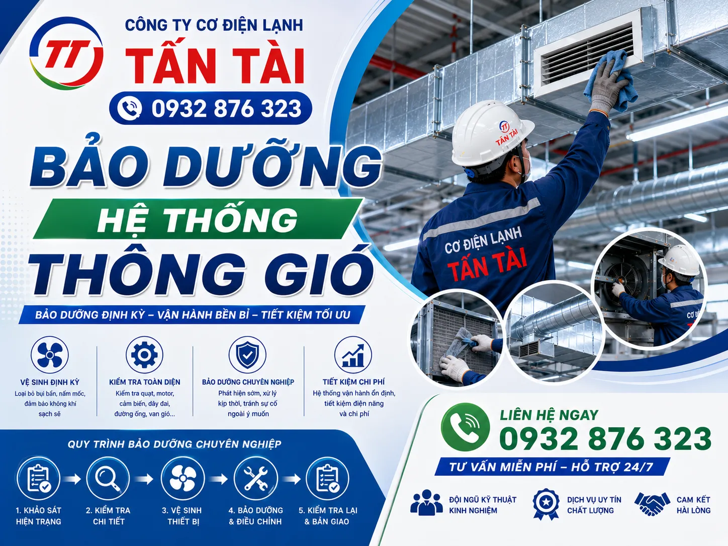 bảo dưỡng hệ thống thông gió